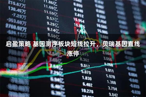 启盈策略 基因测序板块短线拉升，贝瑞基因直线涨停