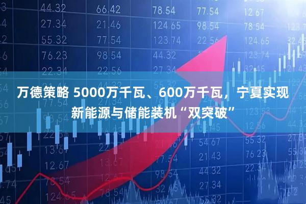 万德策略 5000万千瓦、600万千瓦，宁夏实现新能源与储能装机“双突破”